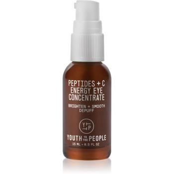 Youth To The People Peptides + C Energy Eye Concentrate koncentrované sérum na oční okolí s vitamínem C 15 ml