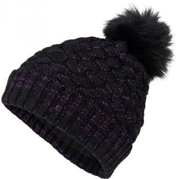 Lewro ASUMAN Dívčí pletená čepice, černá, velikost 4-7