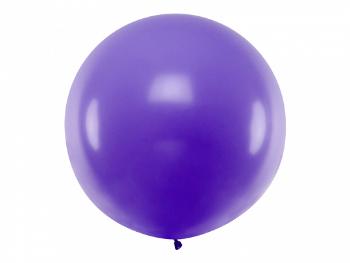 PartyDeco Kulatý latexový Jumbo balón 1 m - levandulový