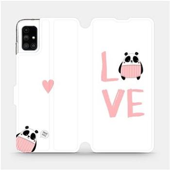 Flipové pouzdro na mobil Samsung Galaxy M51 - MH09S Panda LOVE (5903516365890)