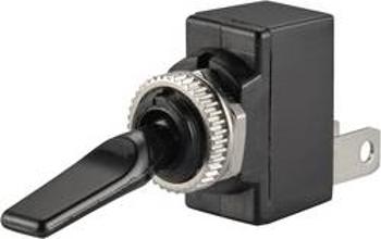 Páčkový přepínač do auta TRU COMPONENTS TC-R13-18B-SQ BLACK LEVER, 12 V/DC, 20 A, s aretací, 1 ks