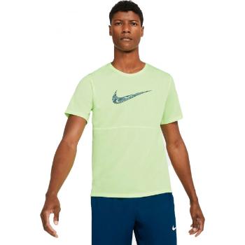 Nike BREATHE RUN TOP SS WR GX M Pánské běžecké tričko, světle zelená, velikost XL