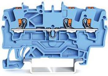 Průchodková svorka WAGO 2201-1304, pružinové připojení , 4.20 mm, modrá, 100 ks