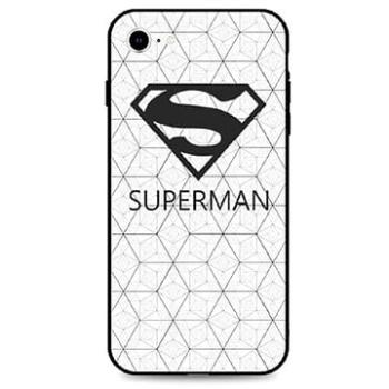TopQ iPhone SE 2020 3D silikon Bílý Superman 49646 (Sun-49646)