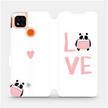 Flipové pouzdro na mobil Xiaomi Redmi 9C - MH09S Panda LOVE (5903516335688)