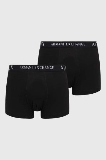 Boxerky Armani Exchange 2-pack pánské, černá barva, 957027 CC282 NOS