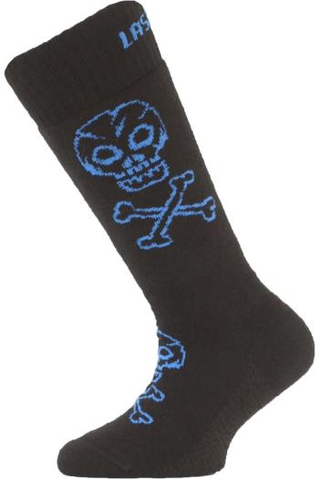 Lasting dětské merino lyžařské ponožky SJC černé Velikost: XXS