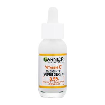 Garnier Skin Naturals Vitamin C Super Serum 30 ml pleťové sérum poškozený flakon na pigmentové skvrny; na rozjasnění pleti; na dehydratovanou pleť