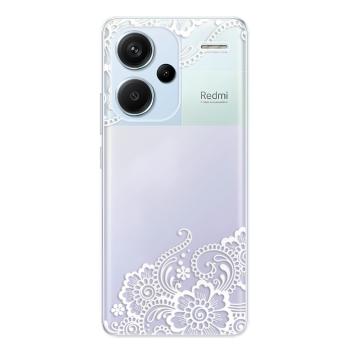 Odolné silikonové pouzdro iSaprio - White Lace 02 - Xiaomi Redmi Note 13 Pro+ 5G