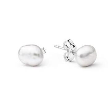 GAURA Perlové náušnice – bílé přírodní perly 6-7 mm - GA1026-07