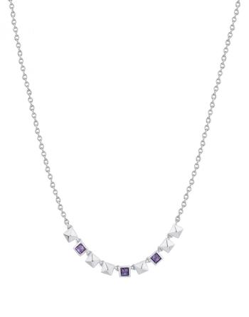 Rosato Elegantní stříbrný náhrdelník se zirkony Cubica RZCU68