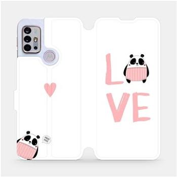 Flipové pouzdro na mobil Motorola Moto G10 - MH09S Panda LOVE (5903516683970)
