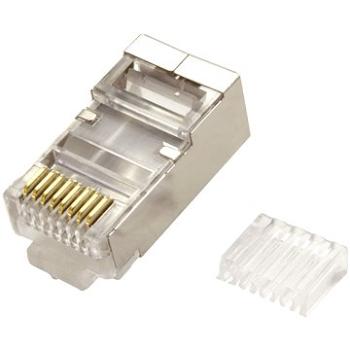 OEM Konektor RJ45 kat. 6/6a stíněný, na kulatý kabel (lanko), 100ks (21.99.3065)