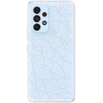 iSaprio Abstract Triangles 03 - white pro Samsung Galaxy A73 5G (trian03w-TPU3-A73-5G)