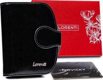 LORENTI ČERNÁ PENĚŽENKA S PŘEZKOU NA PATENT S156 43972-BPR-0923 BLACK Velikost: ONE SIZE