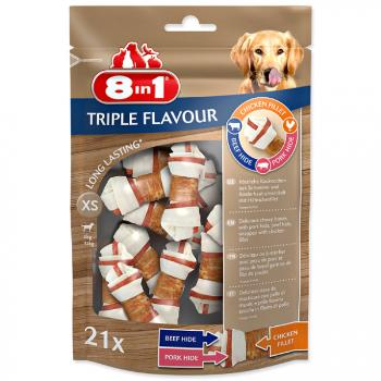 Kost žvýkací 8in1 Triple Flavour XS bag 21ks