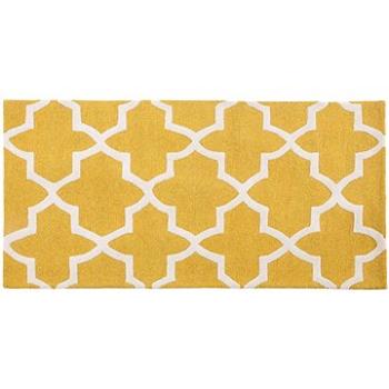 Žlutý bavlněný koberec 80x150 cm SILVAN, 62661 (beliani_62661)