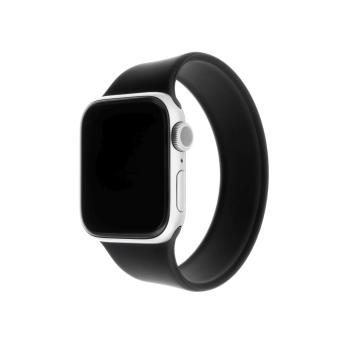 Fixed Elastický silikonový řemínek Silicone Strap pro Apple Watch 42/44/45mm černý velikost L