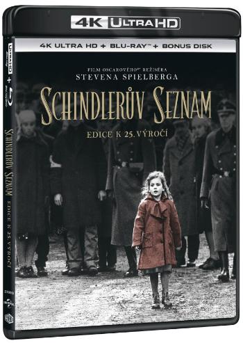 Schindlerův seznam (4K ULTRA HD+BLU-RAY+BD BONUS) (3 BLU-RAY) - výroční edice 25 let