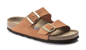 Birkenstock Arizona SFB Nubuck Pecan Narrow Fit oranžové 1019042