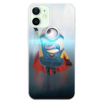 Odolné silikonové pouzdro iSaprio - Mimons Superman 02 - iPhone 12