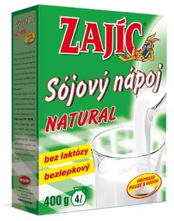 Zajíc Sójový nápoj NATURAL krabička 400 g