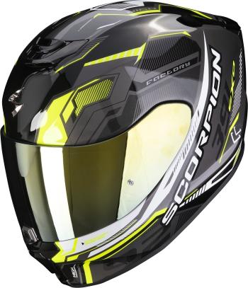 Scorpion EXO 391 HAUT Black/Silver/Neon Yellow L Přilba