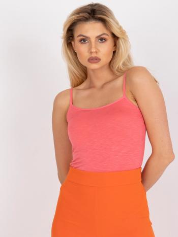 KORÁLOVÉ VISKÓZOVÉ BASIC TÍLKO -BR-TP-2048-CORAL RED Velikost: L