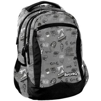 Školní batoh Icon šedý (5903162098654)