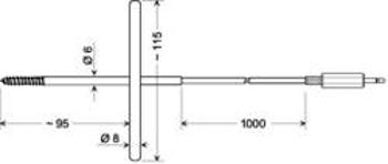 Sonda do ledu Greisinger GGF 175 603451, -70 do 200 °C, 95 mm, typ senzoru=Pt1000, Kalibrováno dlebez certifikátu