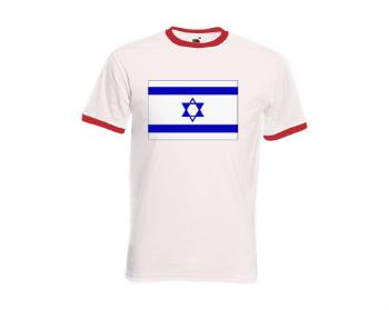 Pánské tričko s kontrastními lemy Izrael