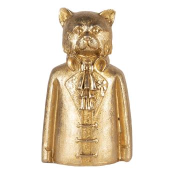 Zlatá dekorativní soška psa v obleku - 8*6*15 cm 6PR3452