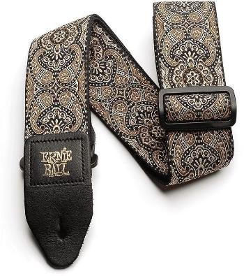 Ernie Ball Jacquard Strap EB Kytarový pás Gold/Black Paisley