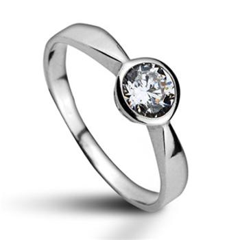 Šperky4U Stříbrný prsten se zirkonem, vel. 50 - velikost 50 - CS2018-50