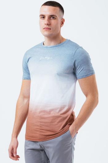 Bavlněné tričko Hype šedá barva, vzorované