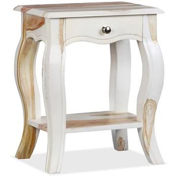 Noční stolek, masivní sheeshamové dřevo, 40x30x50 cm (244349)