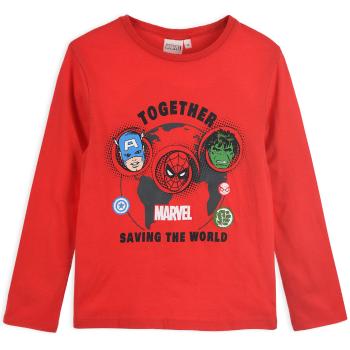 Chlapecké tričko z BIO bavlny  AVENGERS SAVING THE WORLD červené Velikost: 128
