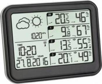 Digitální bezdrátová meteostanice TFA Dostmann View 35.1142.01, Max. dosah 60 m, černá