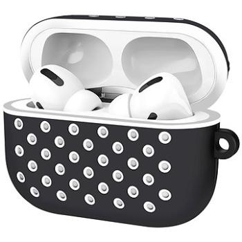 AlzaGuard Silicon Polkadot Case pro AirPods Pro černo bílé (AGD-ACP2BW)