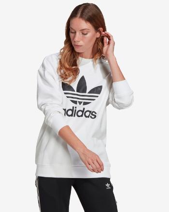 adidas Originals Trefoil Crew Mikina Bílá