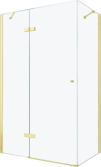 MEXEN/S ROMA sprchový kout 120x80 cm, transparent, zlatá 854-120-080-50-00