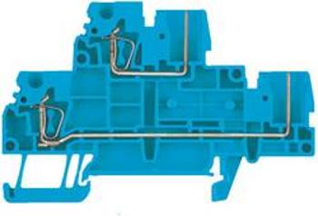 Dvojitá průchodková svorka Weidmüller ZDT 2.5/2 BL, 1348970000, modrá, 50 ks