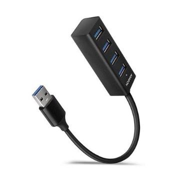 AXAGON HUE-M1A, 4x USB 3.2 Gen 1 MINI hub, kovový, kabel USB-A 20cm, HUE-M1A