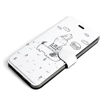 Mobiwear Flip pouzdro pro Samsung Galaxy S22 Ultra - MH12S Pejsek, kočička, ptáček (5904808017671)