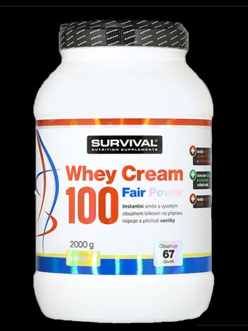 Survival Whey Cream 100 Fair Power 1000 g vanilka