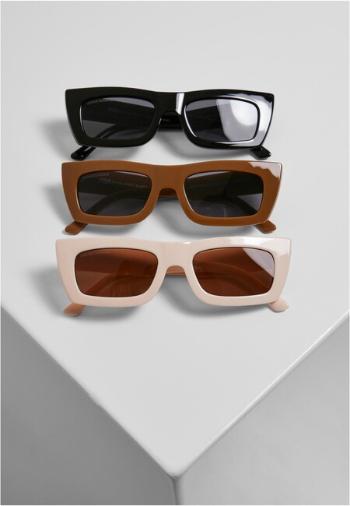 Urban Classics Sunglasses Sanremo 3-Pack black/toffee/whitesand - UNI