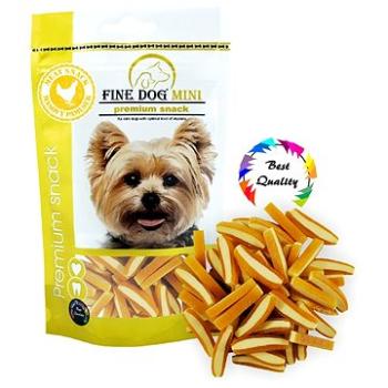 FINE DOG MINI Sandwich MINI strips KUŘECÍ 80g (8595657301966)