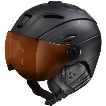 Etape COMP PRO Unisex lyžařská přilba s visorem, černá, velikost (55 - 58)