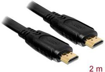 HDMI kabel Delock [1x HDMI zástrčka - 1x HDMI zástrčka] černá 2.00 m