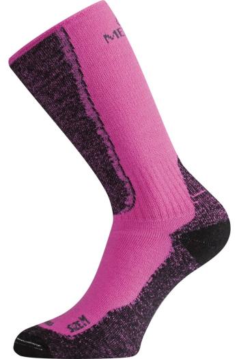 Lasting WSM 489 růžová merino ponožky Velikost: (34-37) S ponožky